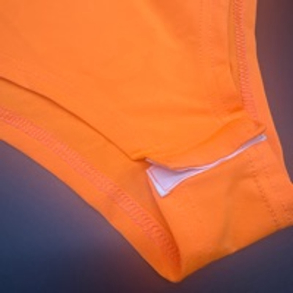 BODYSUIT Size M Bright “Safety” Orange - Picture 2 of 6